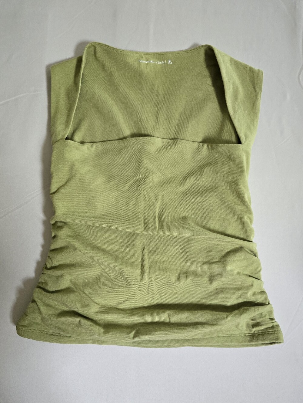 Abercrombie And Fitch Rouched Green Tank Size Medium
